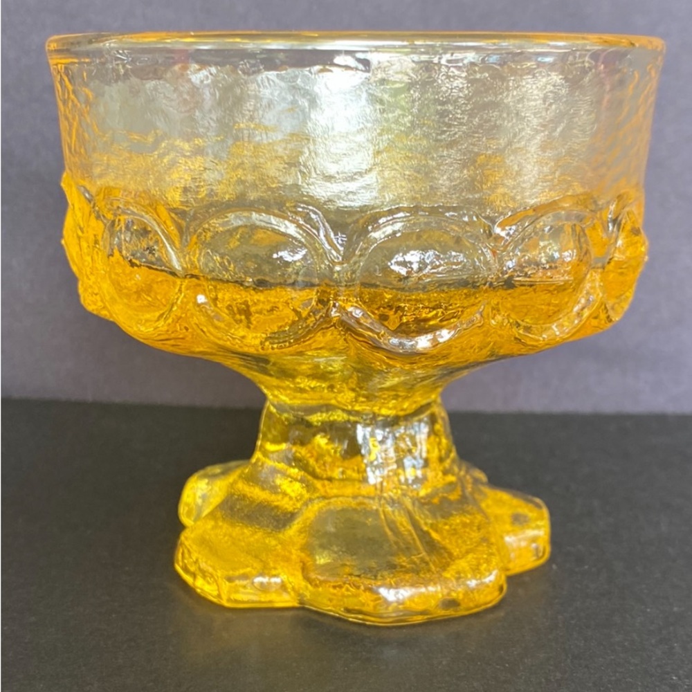 Vintage Tiffin Franciscan Madeira’s Cornsilk Yellow Champagne Glass
